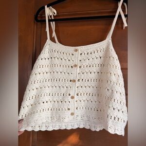 American Eagle Crochet Knit Tank Top 🧸